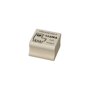 Learning was a LLAMA fun today Stamp