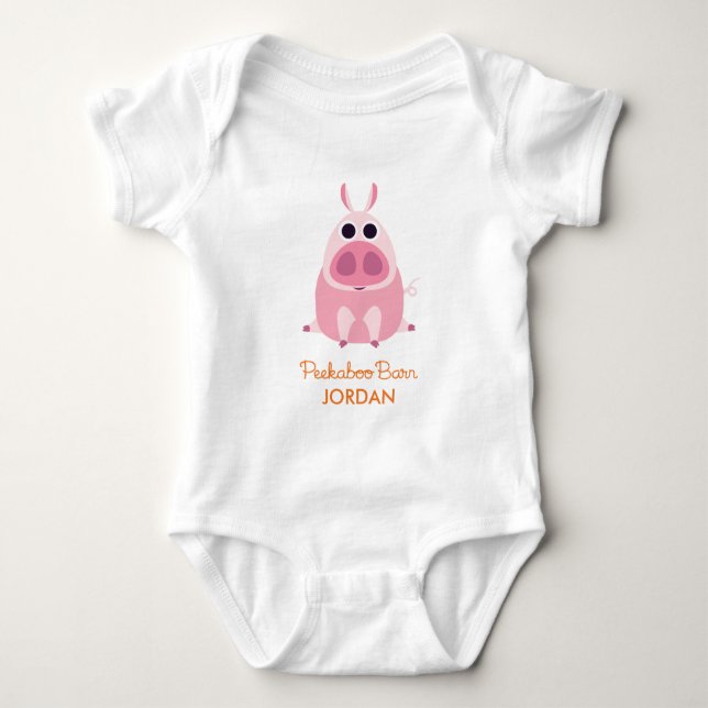 Leary the Pig Baby Bodysuit (Front)