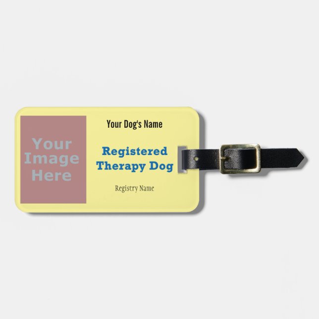 Leash Tag - Therapy Dog (Front Horizontal)