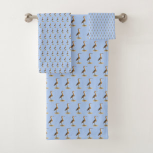Least Bittern (Ixobrychus exilis) New York Birds Bath Towel Set