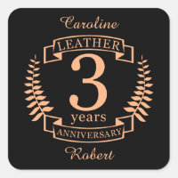 Leather 3 years wedding anniversary