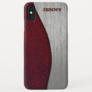 Leather And Metal Case-Mate iPhone Case