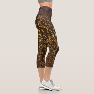 Leather And Ornament   Zazzle_Growshop. Capri Leggings