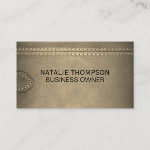 Leather and Strap Background Business Card