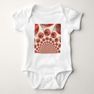 Leather Ball Rhythm Cricket Balls: Rhythmic Array Baby Bodysuit