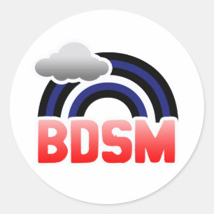 LEATHER / BD RAINBOW CLASSIC ROUND STICKER