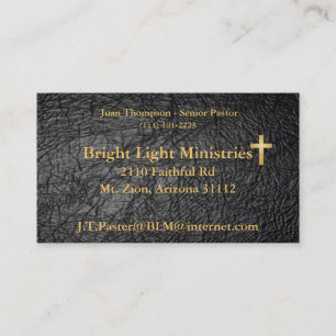 Leather Bible Skin Business Card