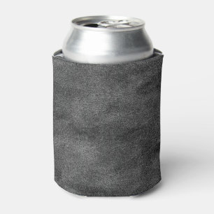 Leather Blue Tartan Fabric Crocodile Skin Can Cooler