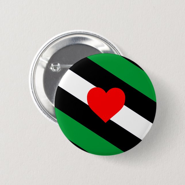 Leather Boi Pride Flag 6 Cm Round Badge (Front & Back)