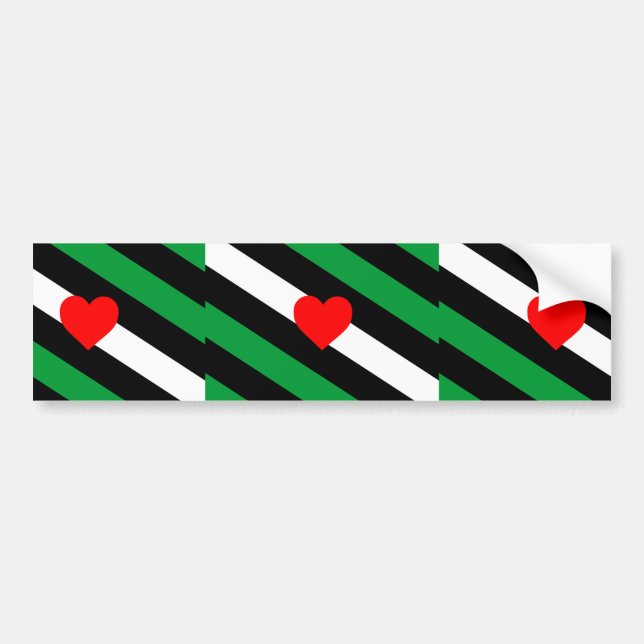 Leather Boi Pride Flag Bumper Sticker (Front)