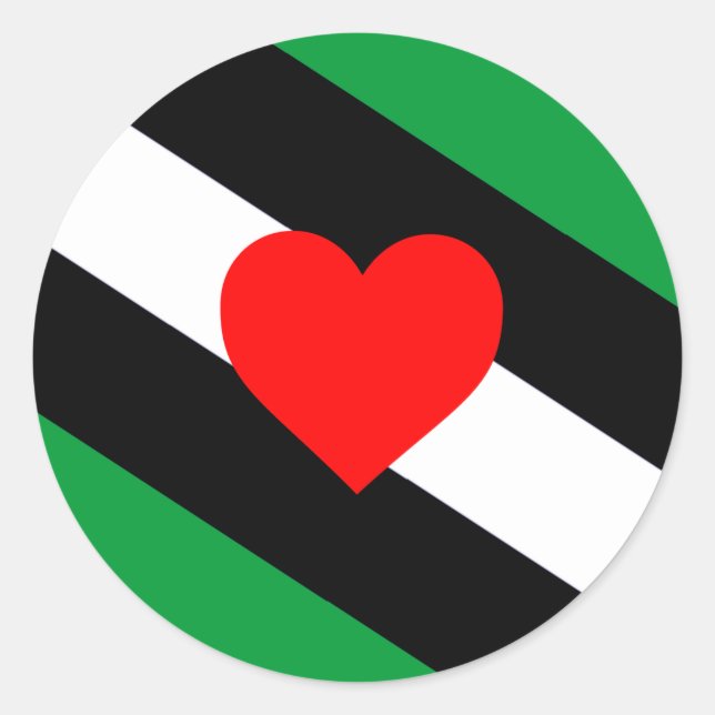 Leather Boi Pride Flag Classic Round Sticker (Front)