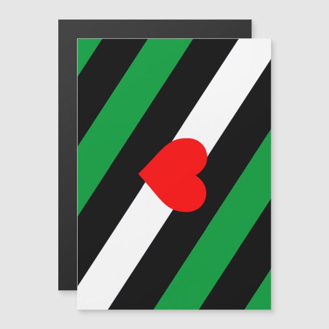 Leather Boi Pride Flag Magnetic Invitation (Front/Back)