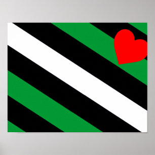 Leather Boi Pride Flag Poster