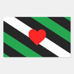 Leather Boi Pride Flag Rectangular Sticker