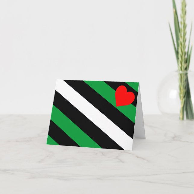 Leather Boi Pride Flag Thank You Card (Front)