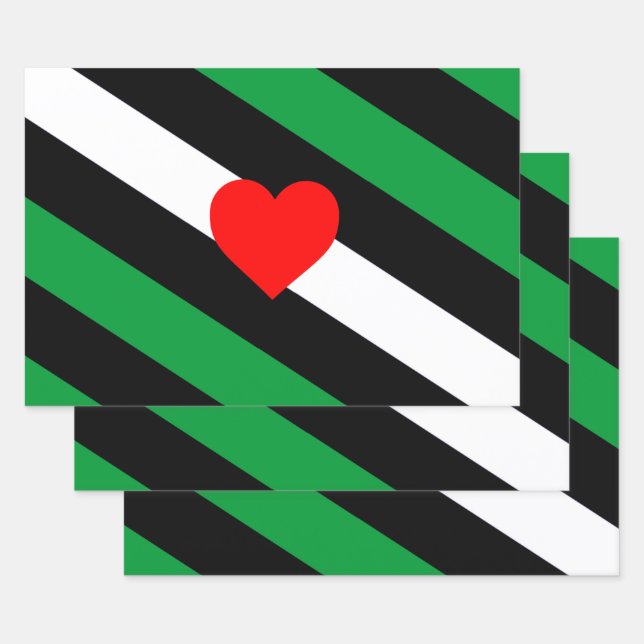 Leather Boi Pride Flag Wrapping Paper Sheet (Set)