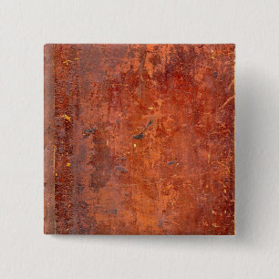 Leather Bound Antique Book Cover 15 Cm Square Badge