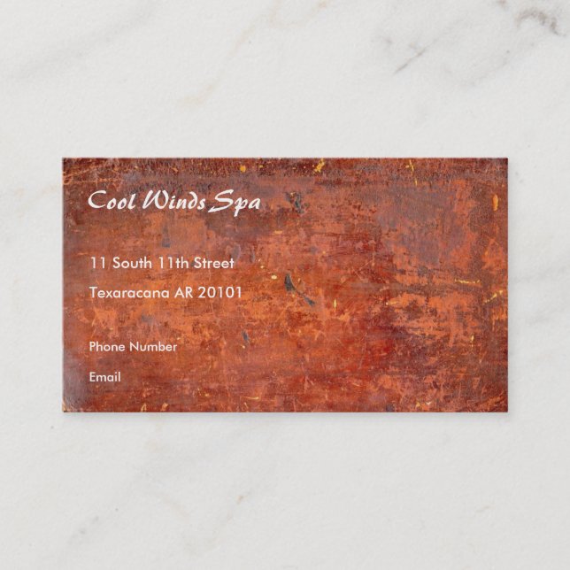 Leather Bound Antique Book Cover Appointment Card (Front)