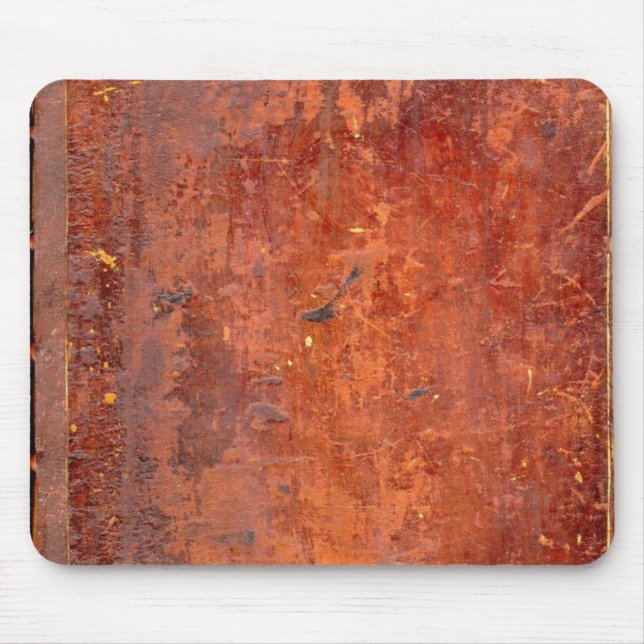 Leather Bound Antique Book Cover Mouse Pad (Front)