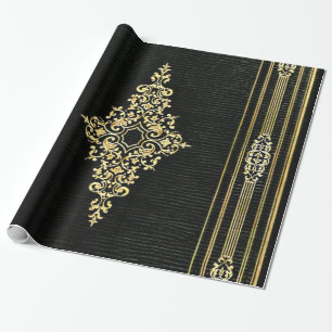 Leather Bound Book Wrapping Paper