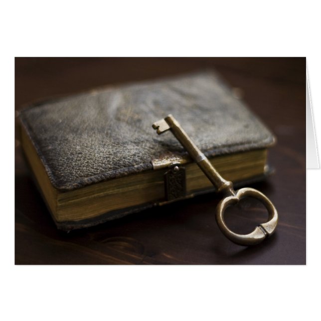 Leather Bound Diary Under Lock and Key (Front Horizontal)