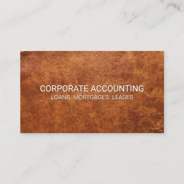 Leather Business Card (Front)