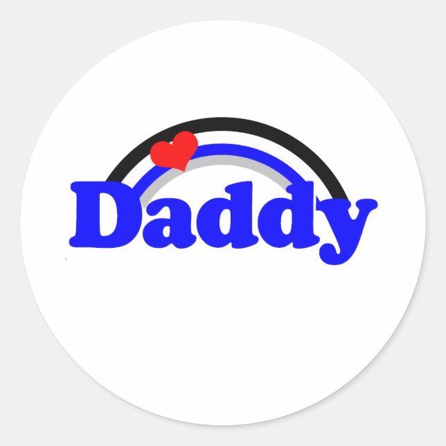 Leather Daddy Classic Round Sticker (Front)