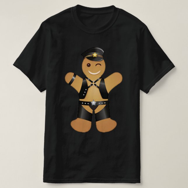 Leather Daddy-Son Motorcycle Biker Funny T-Shirt (Design Front)