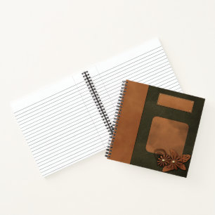 Leather decor notebook