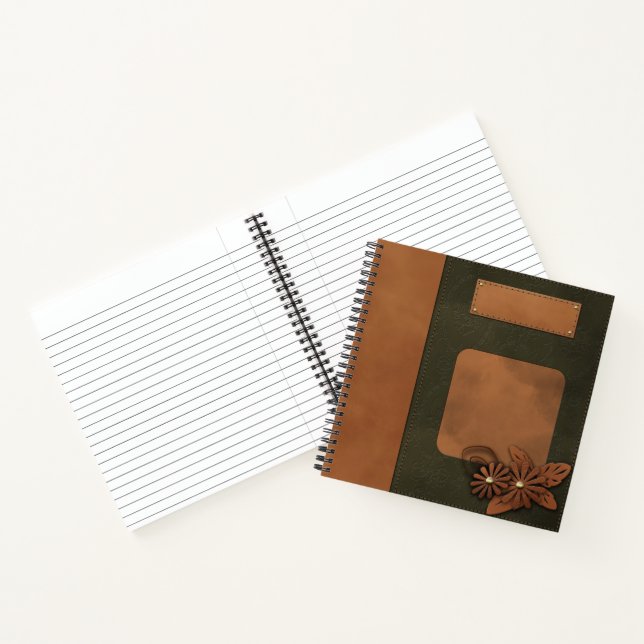 Leather decor notebook (Inside)