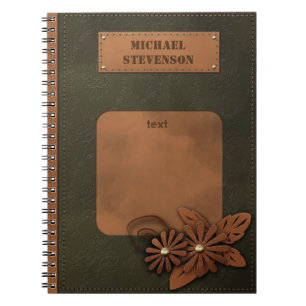 Leather decor notebook