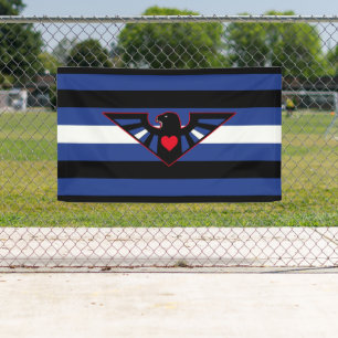 Leather Eagle Pride Flag Banner