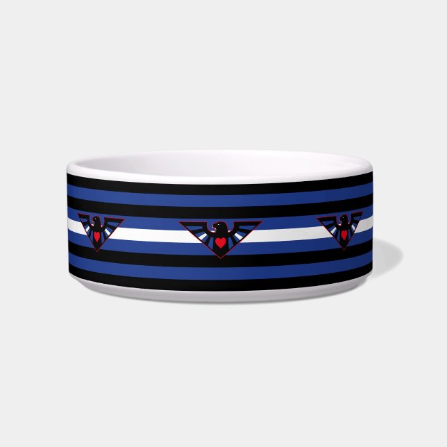 Leather Eagle Pride Flag Bowl (Front)