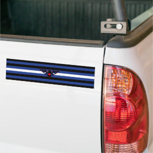 Leather Eagle Pride Flag Bumper Sticker