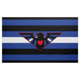 Leather Eagle Pride Flag Fabric