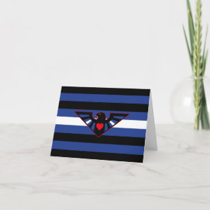 Leather Eagle Pride Flag Thank You Card