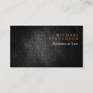 Leather Effect Attorney at Law Business Card