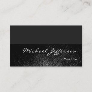 Leather Effect Consultant Engineer Business Card