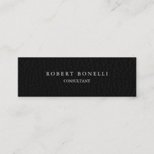 Leather effect unique exclusive private special mini business card