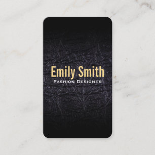 Leather Faux (crocodile) Business Card
