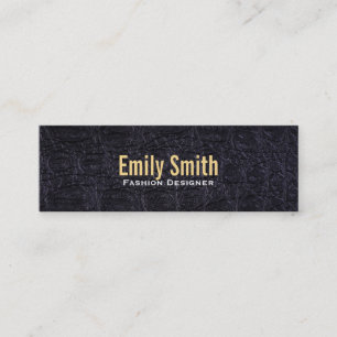 Leather Faux (crocodile) Mini Business Card