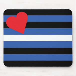 Leather Flag (traditional) Mouse Pad