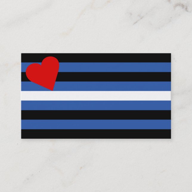 Leather Flag Trick Card (Front)