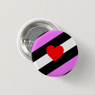 Leather Girl Pride Flag 3 Cm Round Badge