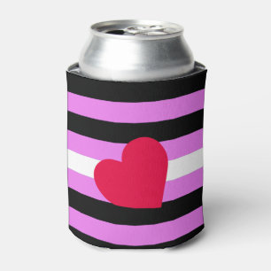Leather Girl Pride Flag Can Cooler