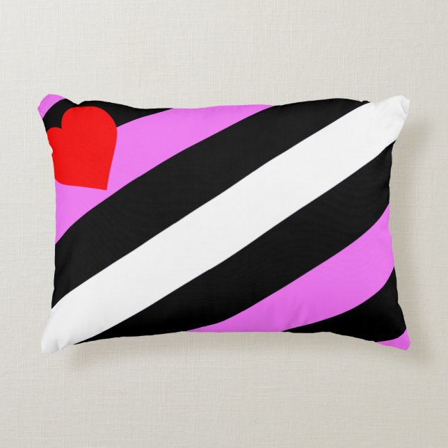 Leather Girl Pride Flag Decorative Cushion (Front)