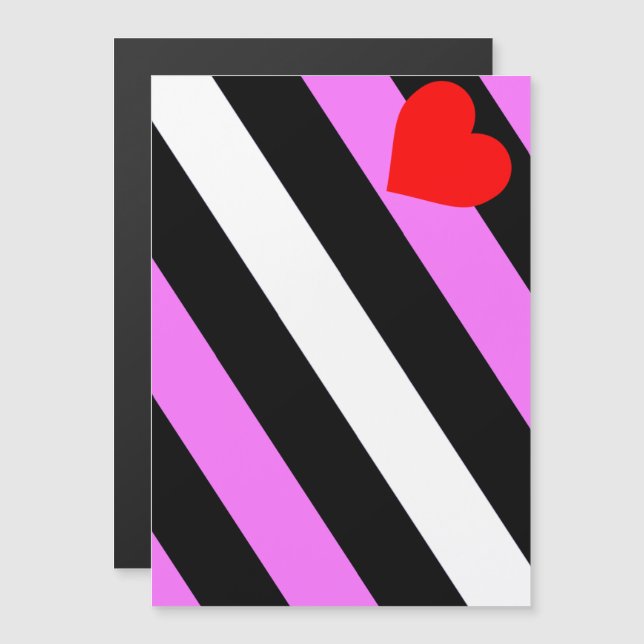 Leather Girl Pride Flag Magnetic Invitation (Front/Back)