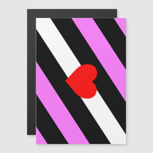 Leather Girl Pride Flag Magnetic Invitation