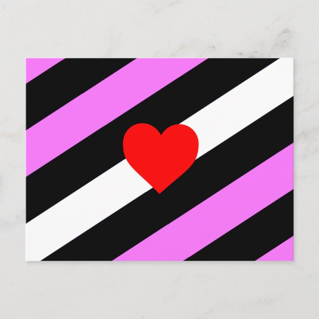 Leather Girl Pride Flag Postcard (Front)