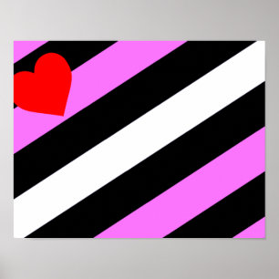 Leather Girl Pride Flag Poster